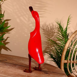 Сувенир "Утка красная" дерево 45 см