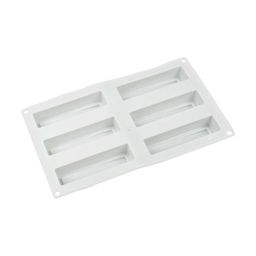 Форма силиконовая S-CHIEF для пирожных SPC-0310 30 x 17.5 x 2.8 см СК/Распродажа лодочки- 6 ячеек