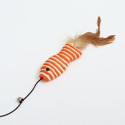 Дразнилка-удочка Рыбка из сизаля, 40 см - Пижон фото 2