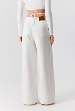 CONCEPT CLUB / Брюки джинсовые жен. Sheffy_wide крем  фото 3