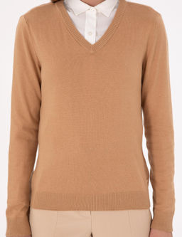 Camel Slim Fit Basic Kazak