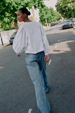 CAMISA POPEL?N BORDADOS / Blanco - Zara фото 5