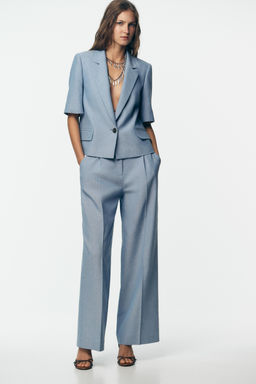 STRAIGHT-LEG TROUSERS WITH DARTS