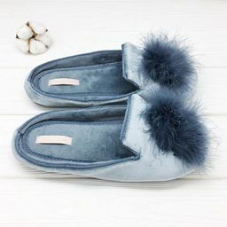 Тапочки Пушистики синие - Halluci фото 3