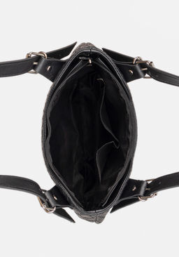 Сумка Модель №1588 | кожзам | плетенка | черный | Р871-111 | 33297 - L-craft фото 2