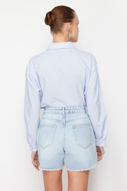 Mavi Y_rt_kl_ Y_ksek Bel Denim _ort TWOSS24SR00132