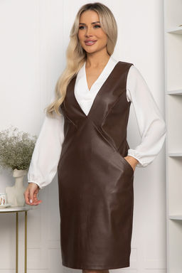 Сарафан Горячий шоколад (шоколадное) П13718-15М - Lt collection фото 6