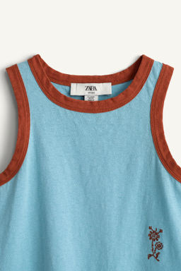 CAMISA SISA FLOR BORDADA LIMITED EDITION / Azul claro - Zara фото 6