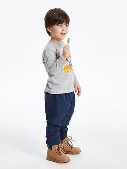 Beli Lastikli Erkek Bebek Jogger Pantolon