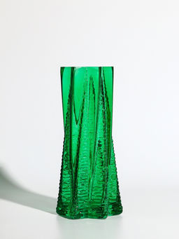 Ваза «Флоранс», 25×11×9 см, стекло, зелёная