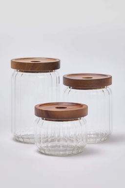 3lu Akasya Kapakl? Cam Kavanoz - Erzak/Bakliyat Saklama Kab? Seti TPHAW26SKB00003 - Trendyolmilla фото 2