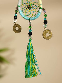 Брелок «Ловец снов», 4×15 см, жёлто-голубой