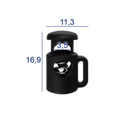 Зажим пластик Micron A 8859 d 3.5 мм в пакете 24 шт №01 черный