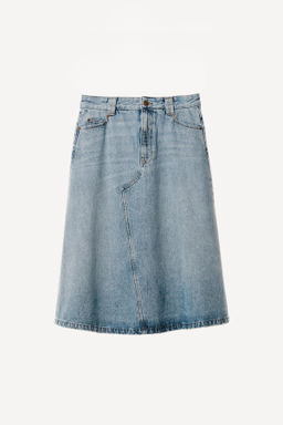 FALDA MIDI DENIM WILLY CHAVARRIA X ZARA / Azul claro  фото 4
