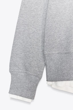 CONTRAST PLUSH SWEATSHIRT - Zara фото 8