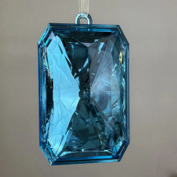 Цена за 2шт. Ёлочное украшение "DIAMOND - Shine" 6,8*3,8*11,4 см, Голубой