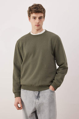 Siyah-Lacivert-Gri Melanj 3lu Paket Regular/Normal Kesim Basic Ici Polar Sweatshirt TMNAW26SW00006 - Trendyolmilla фото 30