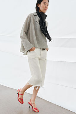 CAMISA ASIM?TRICA BOTONES ZW COLLECTION / Negro / Blanco - Zara фото 3