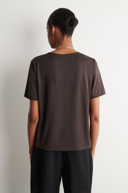 CAMISETA ALGOD?N LIGERO CUELLO EN U - H&m фото 6