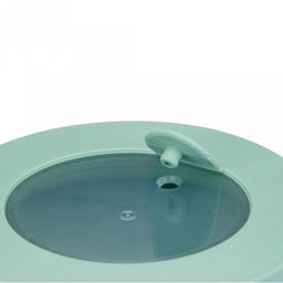 Миска пластмассовая "Нео" 0,6л, д12см, h8,2см, герметичная крышка, с клапаном, фисташковый, подходит для СВЧ (Россия)