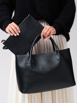 Кожаная сумка Iris DBR 31372 черный соло фото 2