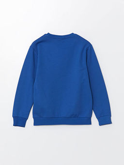 Bisiklet Yaka Uzun Kollu Spiderman Bask?l? Erkek ?ocuk Sweatshirt - Waikiki фото 3