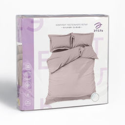 Постельное бельё Этель Евро Silver cloud 200х215, 215х240, 50х70+3-2 шт, мако-сатин, 114г/м2  фото 7