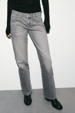 TRF WIDE-LEG LOW-RISE JEANS - Zara фото 11