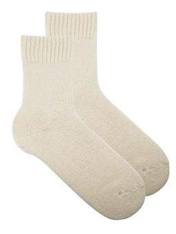 Носки р.35-40 Шерстяные Пух Кремовые - Krumpy фото 2