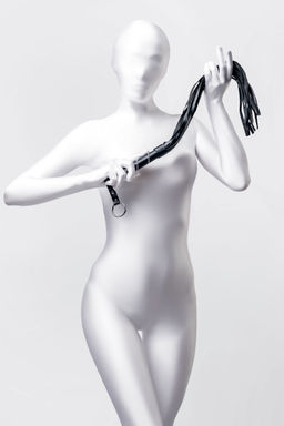 Флоггер Anonymo #0005, PU кожа, черный, 64 см - Toyfa фото 2