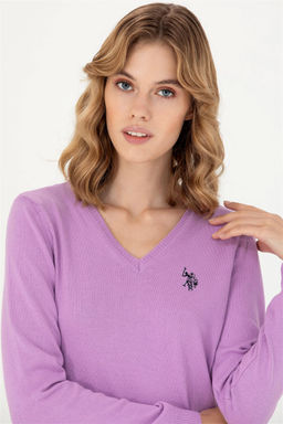 U. S. Polo Assn Женский базовый свитер с v-образным вырезом Магнолия - U.s. polo assn фото 2