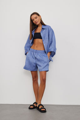 Шорты SRT242_Salvia Blue/Голубой меланж