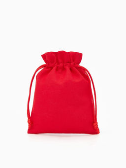 Цена за 50 шт. Мешочек подарочный Хлопок, 10?12 см, красный