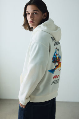 Sudadera con capucha y estampado Loose Fit - H&m фото 4