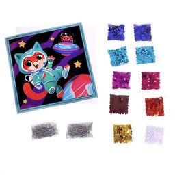 Аппликация пайетками Удивительный космос - Школа талантов фото 3