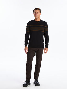 Bisiklet Yaka Erkek Triko Kazak