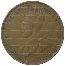 Монета 1 пенни 1933 года Австралия