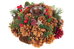 Новогоднее украшение подсвечник 22*22*11 см Тайна Рождества на 1 свечу, круг - Elan gallery фото 5