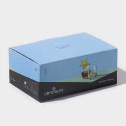 Набор стопок «Клаб», 60 мл, 6 шт., хрустальное стекло, прозрачный