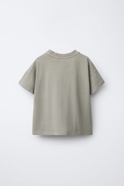 FADED-EFFECT T-SHIRT WITH LABEL - Zara фото 6