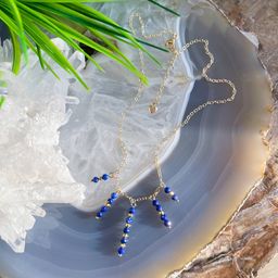 Колье на цепочке с Лазуритом