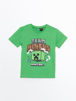 Bisiklet Yaka K?sa Kollu Bask?l? Erkek Bebek Ti??rt