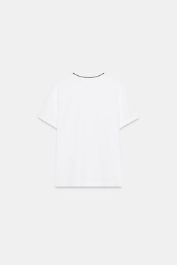 BROOCH DETAIL T-SHIRT - Zara фото 6