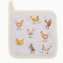 Прихватка Доляна Курочки 17х17 см, 35% хл, 65% пэ, ватин 250 г/м2  фото 2