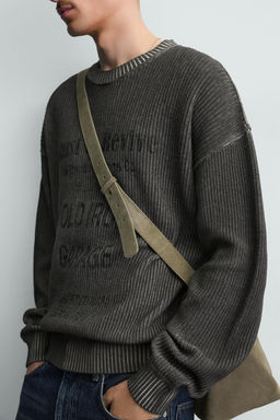 WASHED PRINTED JUMPER - Zara фото 14