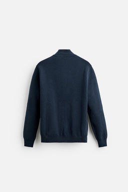 HIGH NECK QUARTER-ZIP SWEATER - Zara фото 7