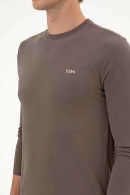 Erkek Vizon Basic Sweatshirt Sepette S_rpriz _ndirim - U.s. polo assn фото 7
