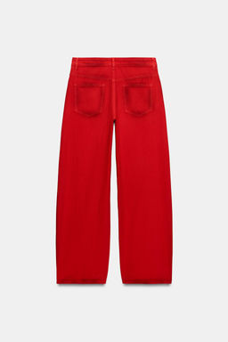 JEANS ZW COLLECTION WIDE LEG TIRO BAJO / Rojo - Zara фото 7