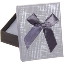 Цена за 4 шт. Коробка подарочная "With love" 9*7*3 см, Серый