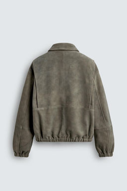 SUEDE LEATHER JACKET - Zara фото 9